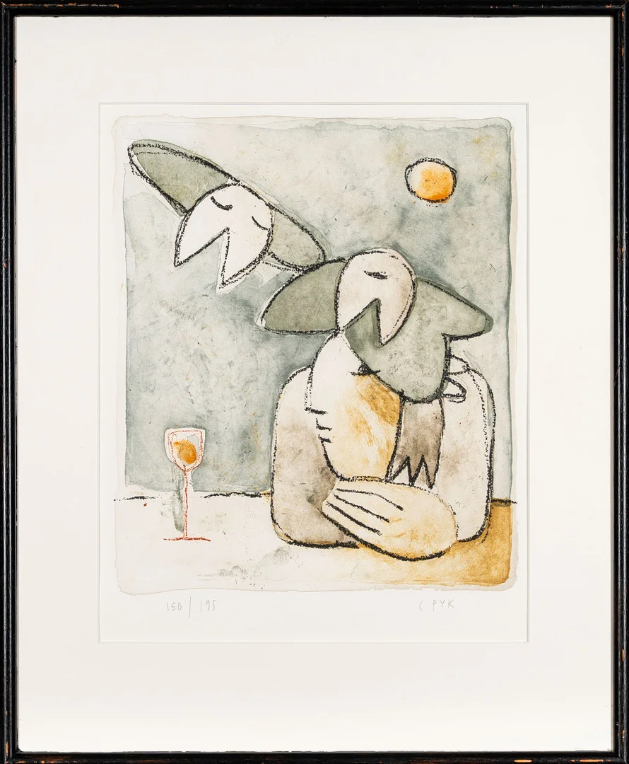 CAMILLA PYK. Färglitografi, Signerad, Numrerad 150/195. — Engravings & Prints — Norrlands Auktionsverk