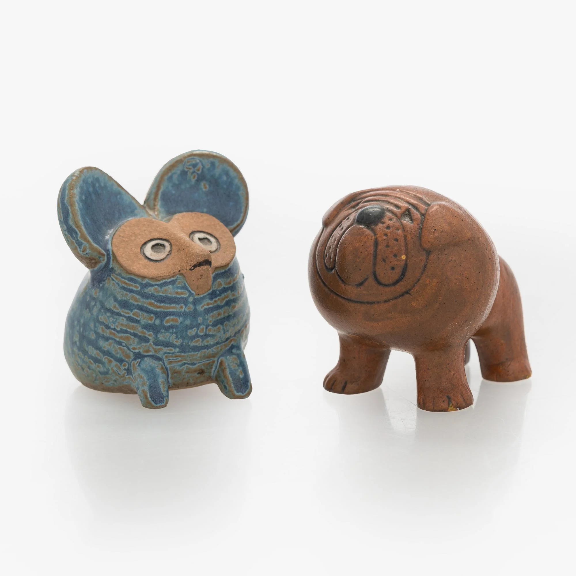 Lisa Larson, figuriner, 2 st, Gustavsberg, Sweden. — Design/Keramik — Bukowskis