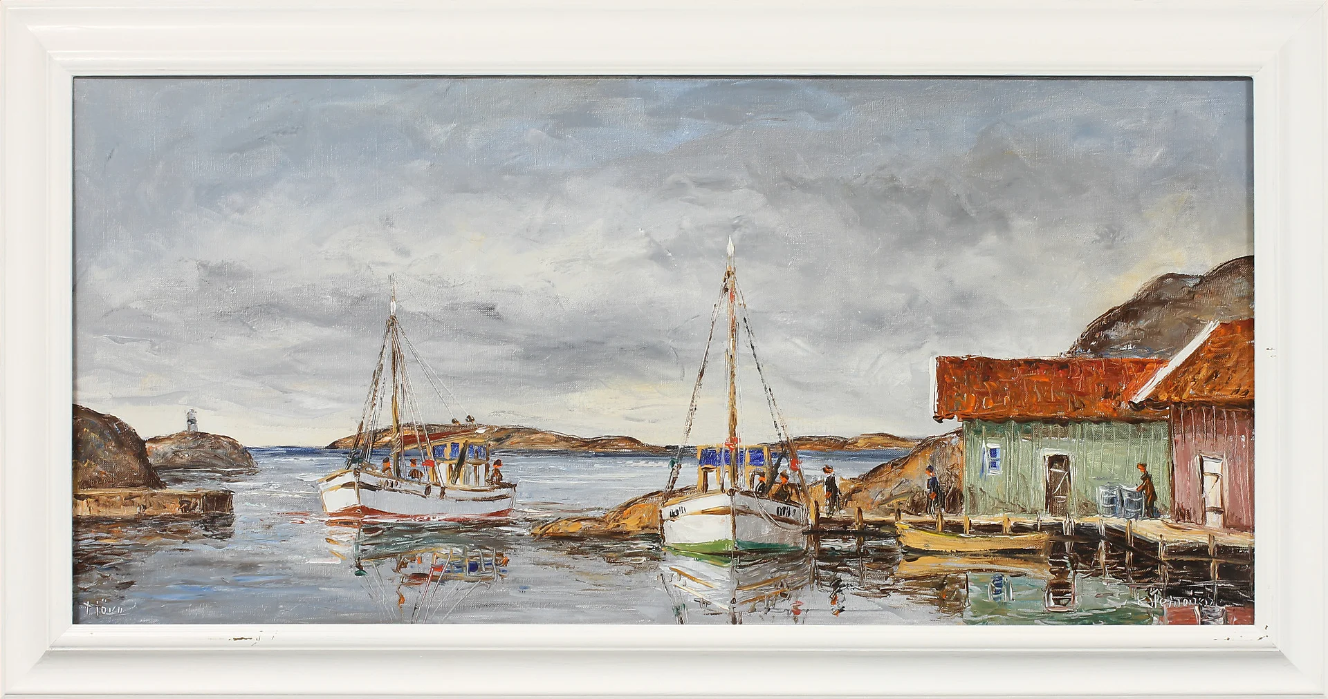 KURT ERIK HEINONEN. "Tjörn", olja på duk, signerad. — Paintings — Göteborgs Auktionsverk