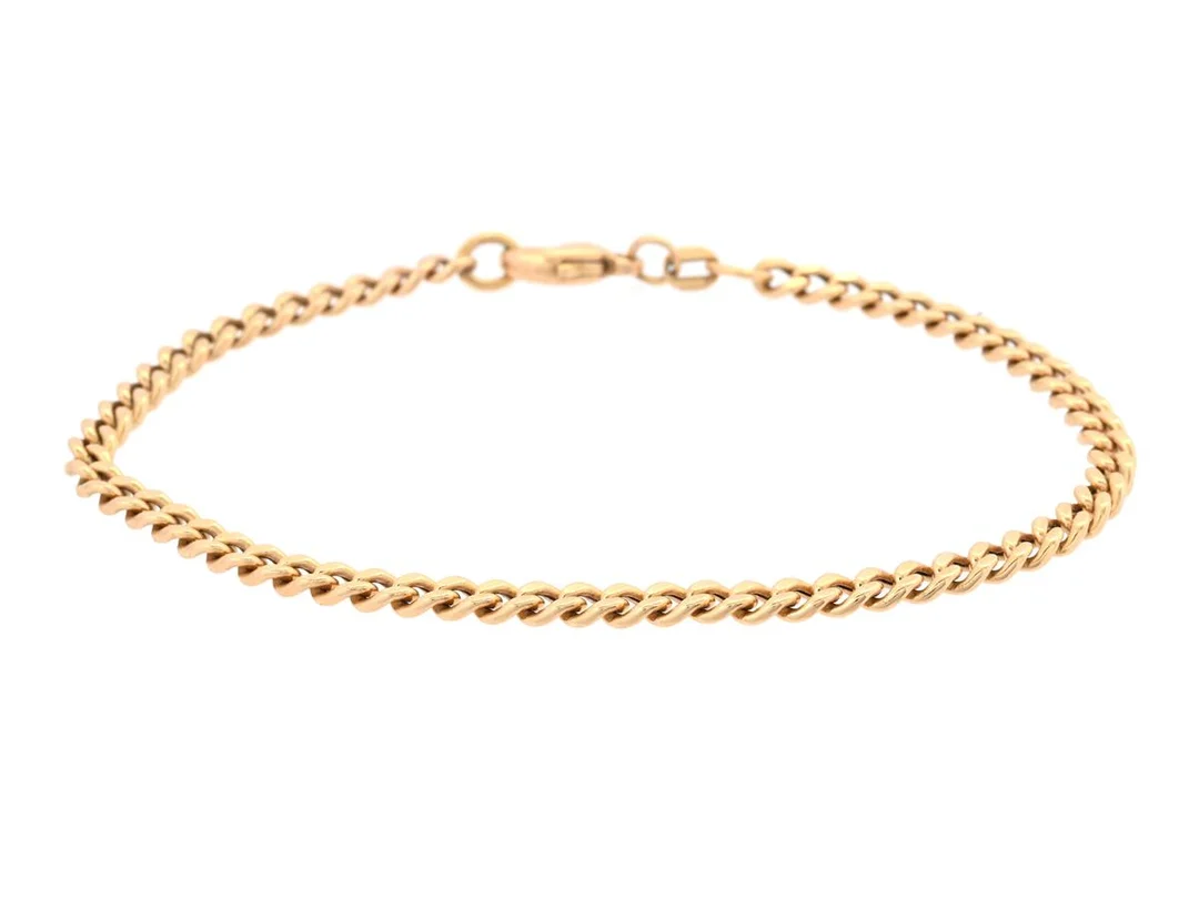 ARMBAND, 18K guld, pansarlänk, Balestra, längd 19 cm, vikt 4,6 g. — Smycken/Armband — Kaplans