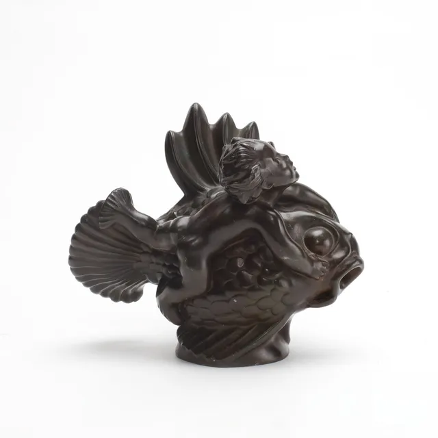 SKULPTUR, patinerad metall, Just Andersen.