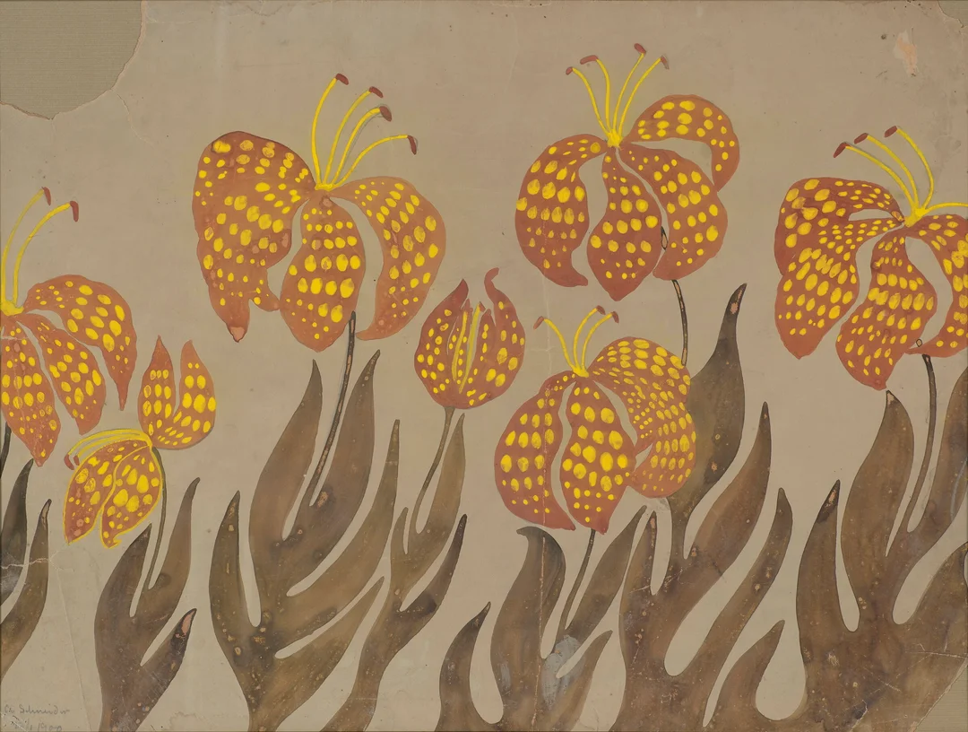 Schneider, Andreas — Mønsterskisse, 1900 — Kunst/Øvrig billedkunst — Blomqvist