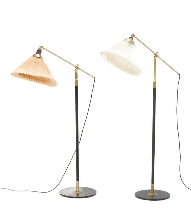 Aage Petersen for Le Klint. Pair of floor lamps, model 349 (2)