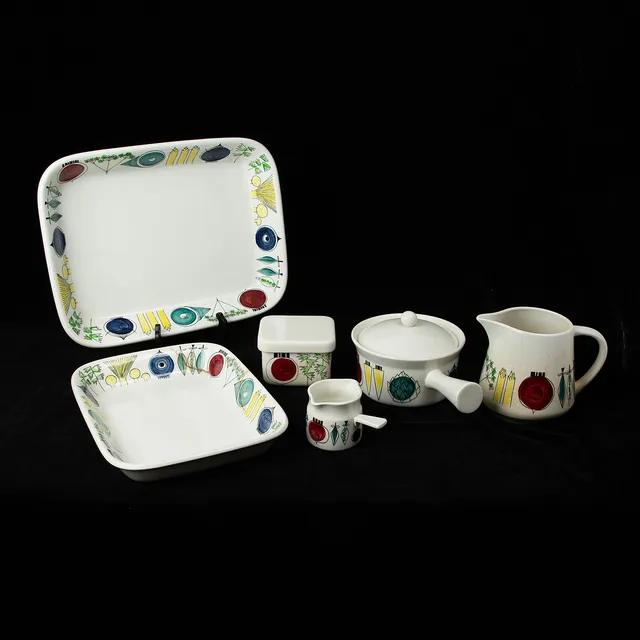 MARIANNE WESTMAN. Servisdelar, 6 delar, "Picknick", Rörstrand.
