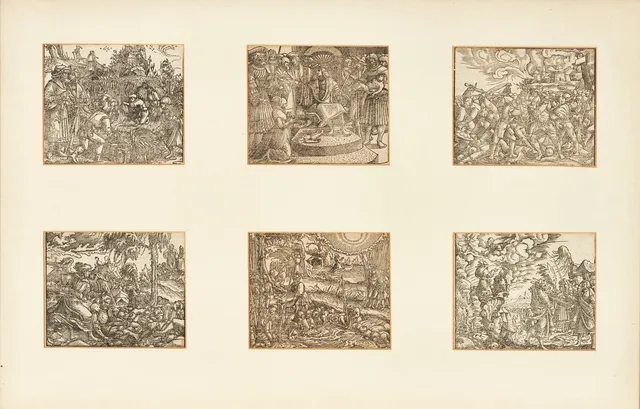 GEORG LEMBERGER (c. 1490-1500-c. 1540-1545), träsnitt, 6 st, 1500-tal.