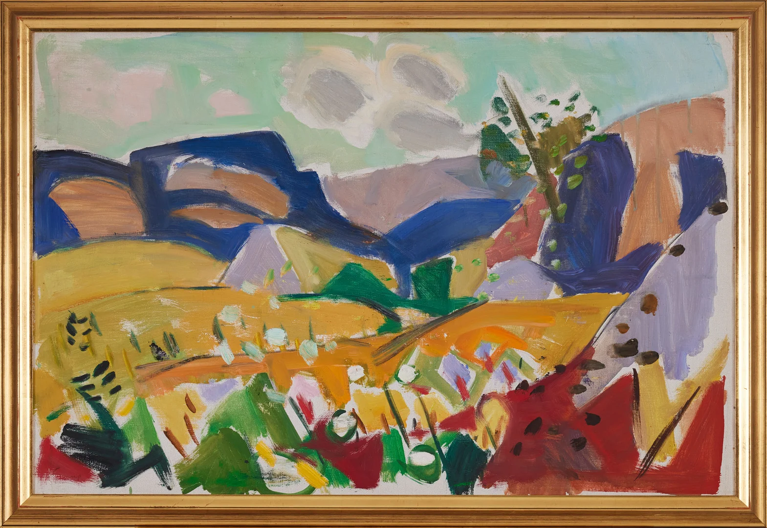 CARL GUNNE. (1893-1979) Landskapsmotiv, olja på duk. — Paintings — Stockholms Auktionsverk Magasin 5