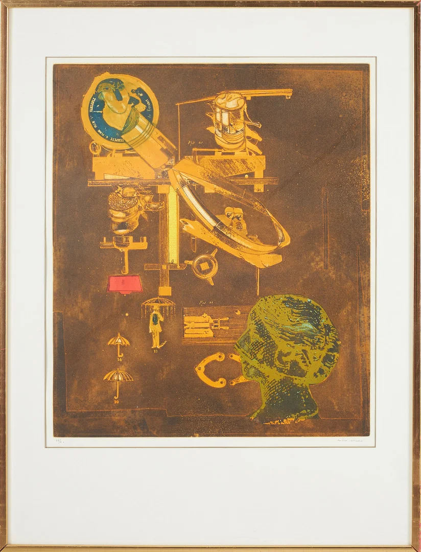 ENDRE NEMES. Komposition, litografi, signerad och numrerad 78/90. — Engravings & Prints — Stockholms Auktionsverk Sickla