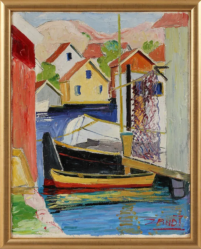 GUSTAF BÖRTNER ZANDT. Olja på duk, signerad.