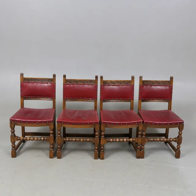 STOLAR, 4 st, barockstil, 1900-tal.