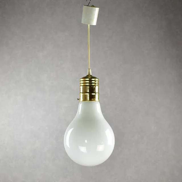 TAKLAMPA, glas, metall, IKEA, 1960/70-tal.