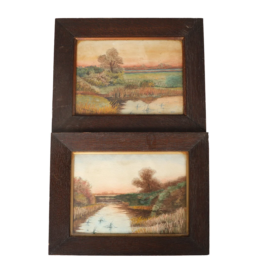 P. G. LIPSCOMBE (20TH CENTURY) PAIR OF WATERCOLOURS (2). — Paintings — Bishop & Miller