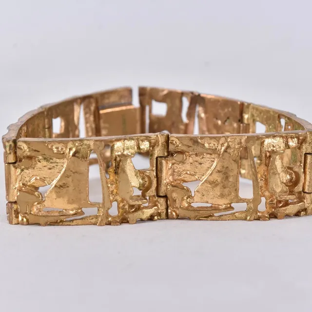 JORMA LAINE. armband, förgylld brons.