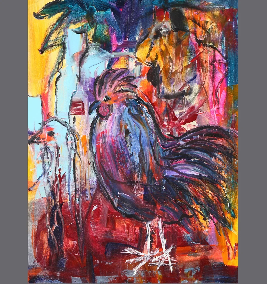 Hans Bonde. 'The Farmer Rooster' — Paintings and sculptures/Other pictorial art and sculptures — Lauritz
