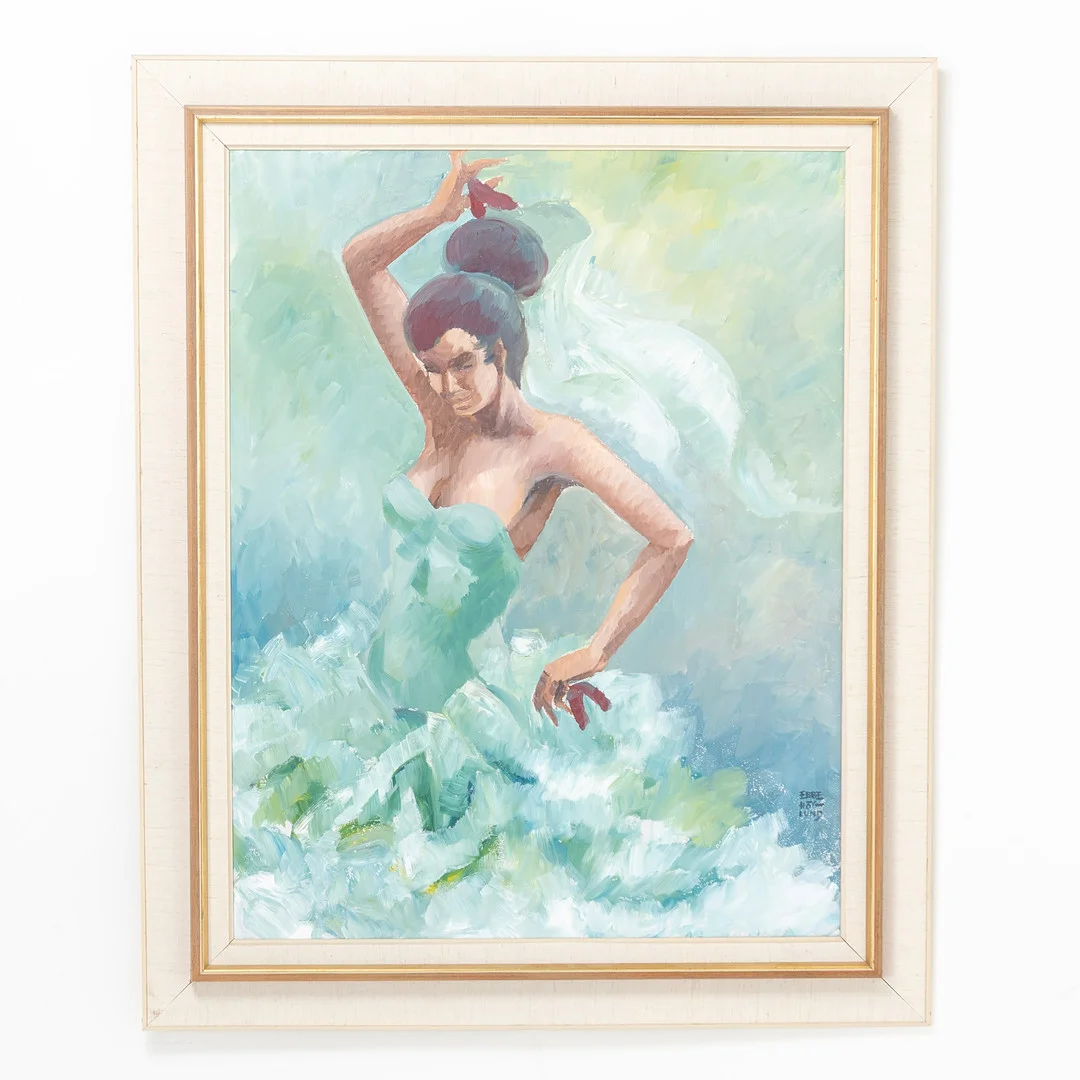 EBBE HÖGLUND. Olja på duk, " ballerina " signerad. — Paintings — Handelslagret Auktionsservice