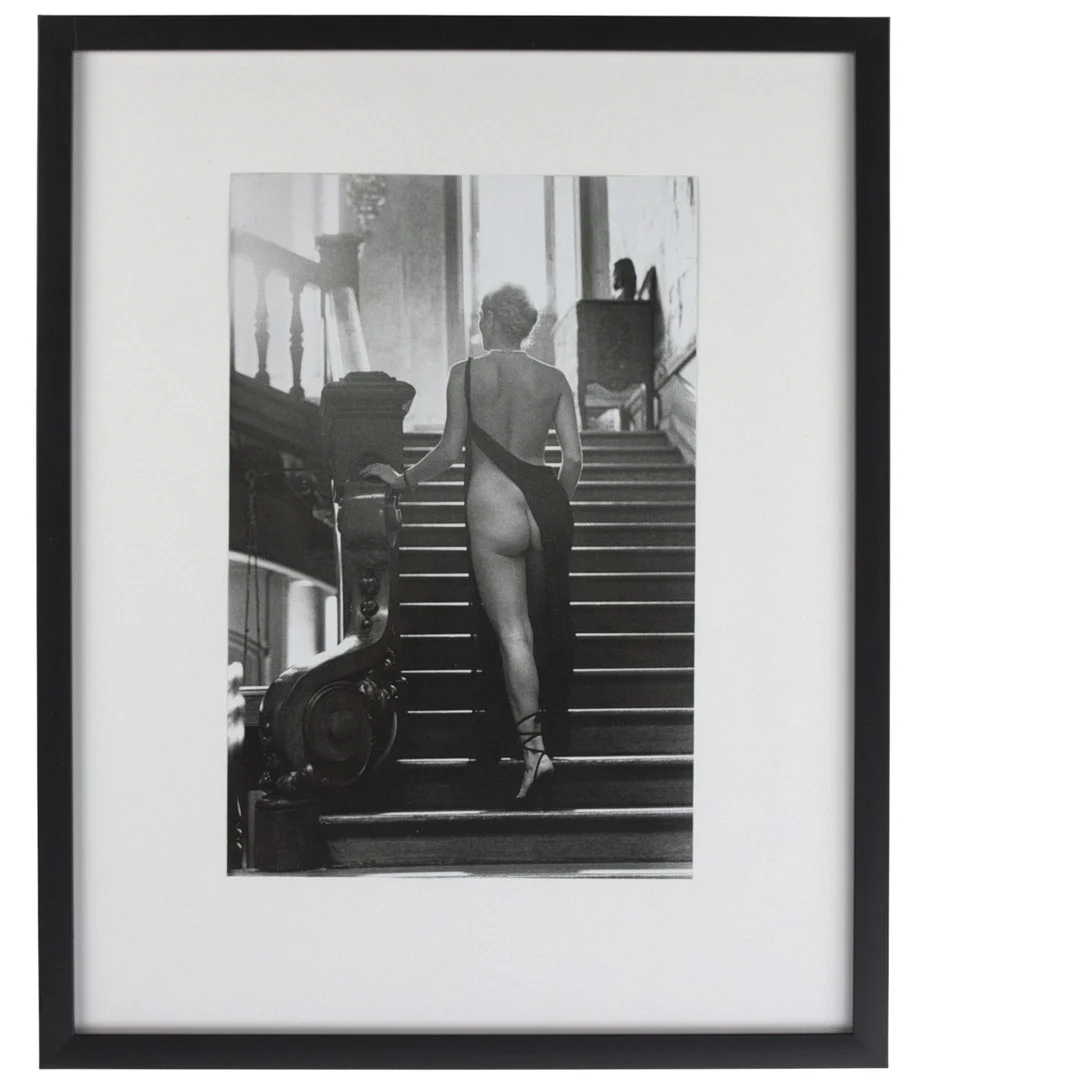 HELMUT NEWTON. Offsettryck, efter "Roselyne, Chateau d'Arcangues, France 1975". — Photography — Höganäs Auktionsverk