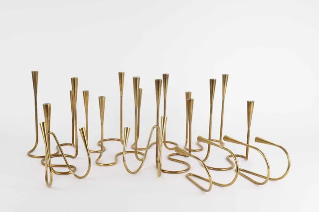Carl Auböck for Illums Bolighus. 12 brass candlesticks from Illums Bolighus (12)