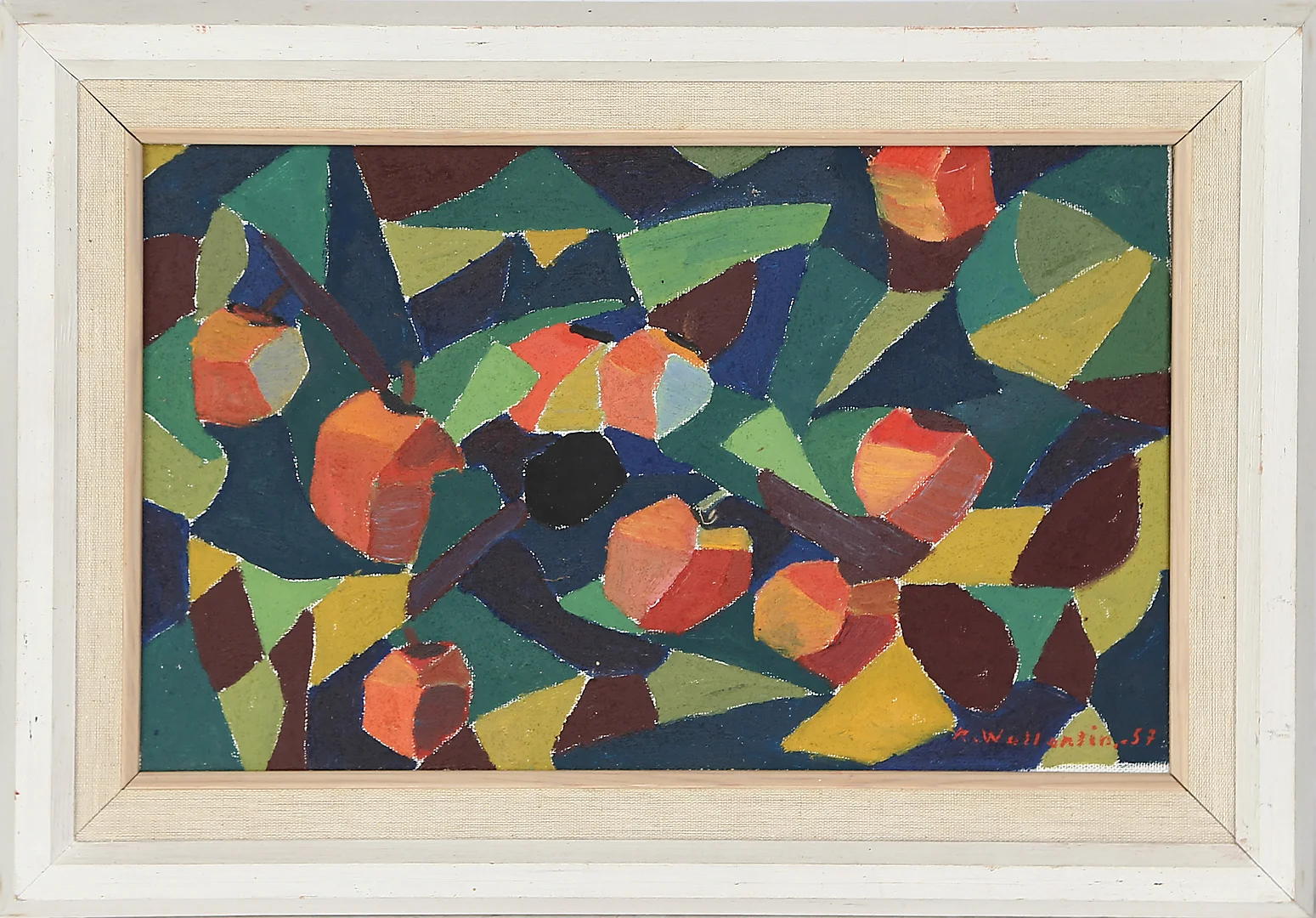 RAYMOND WALLENTIN. Olja på duk, signerad och daterad -57. — Paintings — Kalmar Auktionsverk