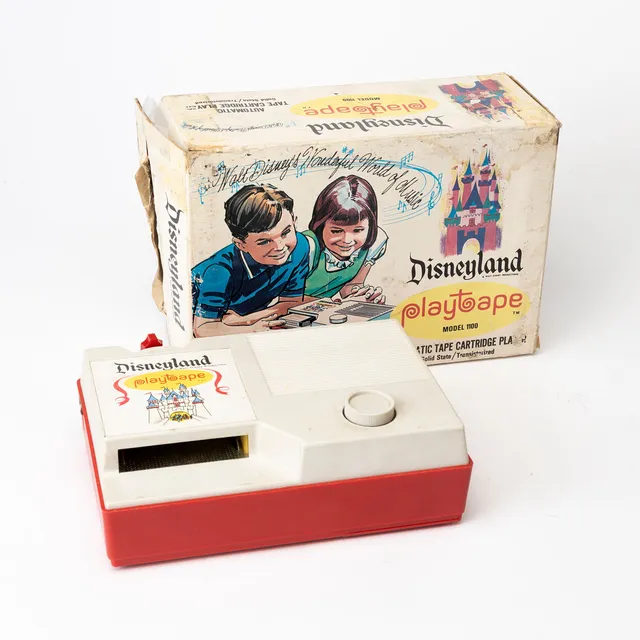 BANDSPELARE, DISNEYLAND playtape Model 1100 i orginalförpackning, Walt disney Productions.