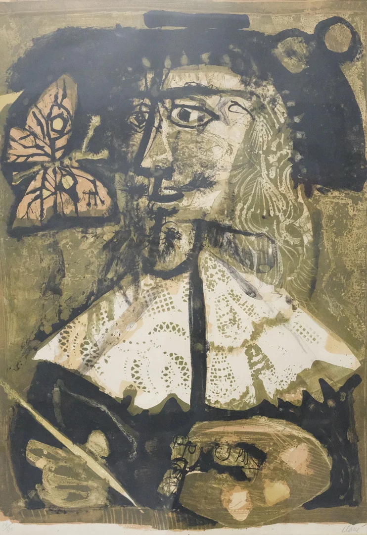 ANTONI CLAVÉ. "LE PEINTRE FLAMAND", LITOGRAFI. — Engravings & Prints — Björnssons Auktionskammare