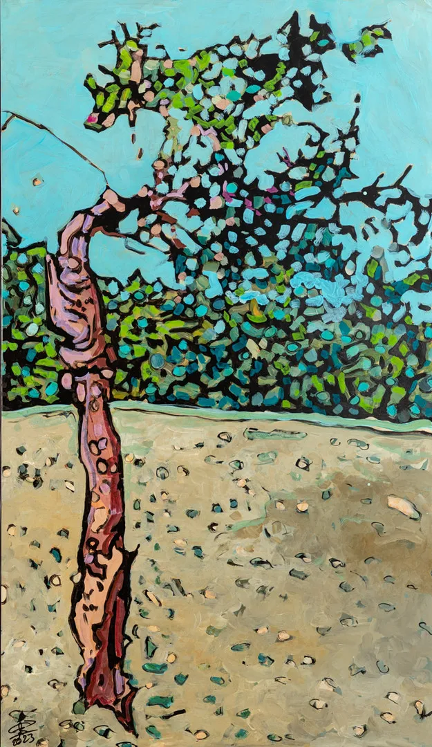 MAREK BRAUN (GEB. 1970). The lonely Apple Tree.
