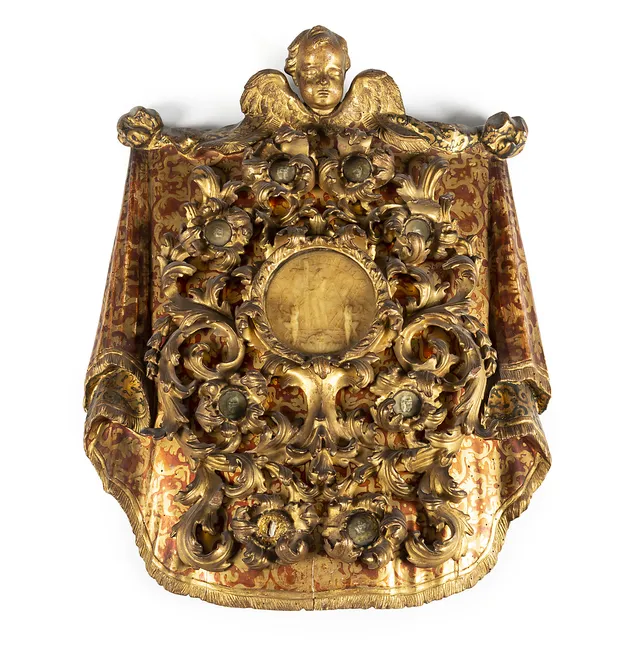 Relicario con Agnus Dei en cera, probablemente del Papa Gregorio XIII.