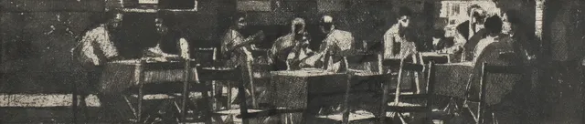 EINAR PERSSON. Litografi Provtryck II, signerad.
