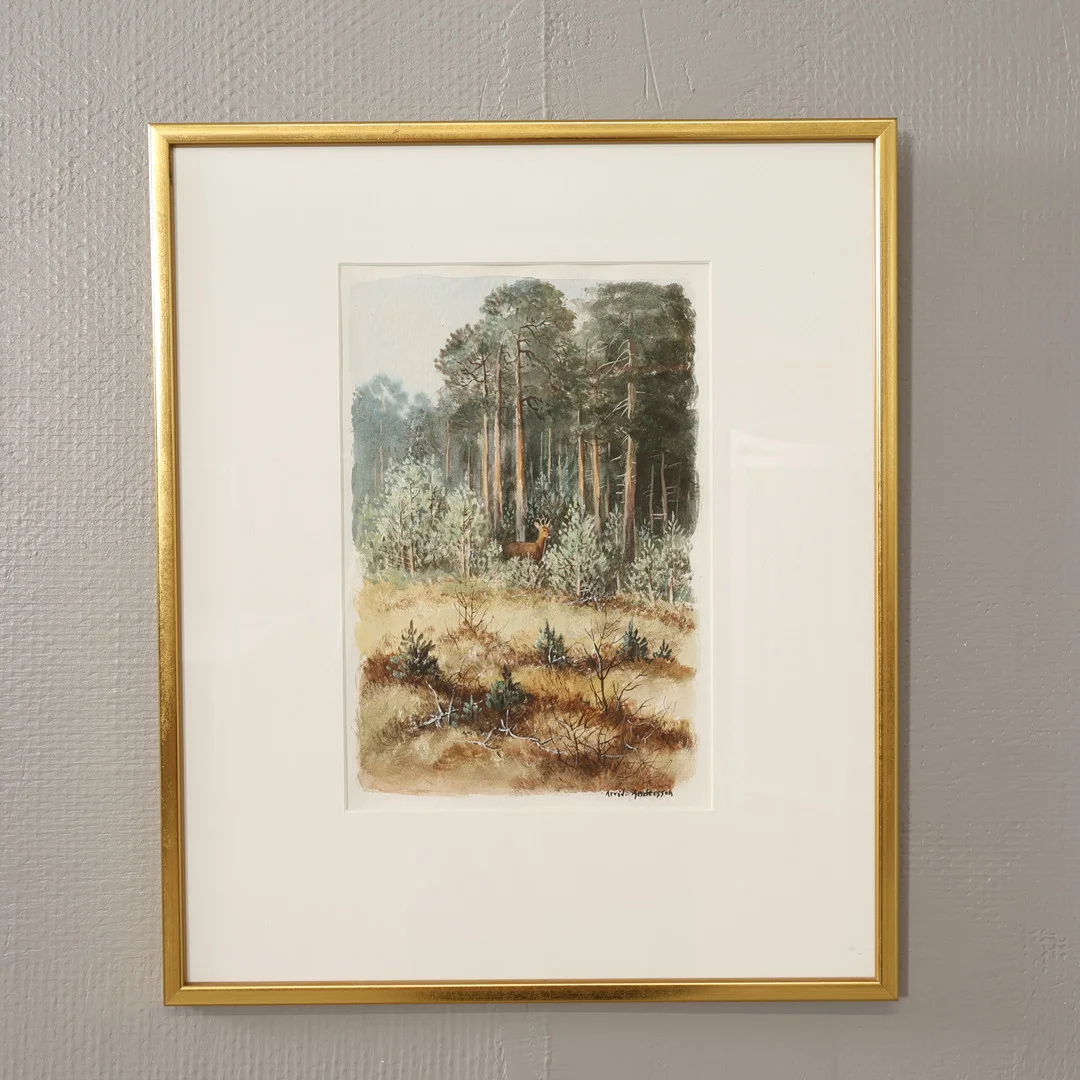 ARVID ANDERSSON. AKVARELL, signerad. — Paintings — Höörs Auktionshall