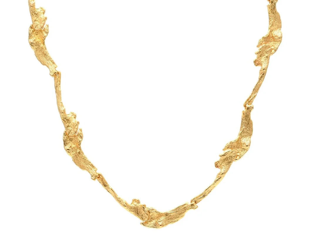 LAPPONIA, collier, Marie hand, 18K guld, Björn Weckström, Finland 1993, längd 40 cm, vikt 37,5 g. — Smycken/Collier — Kaplans