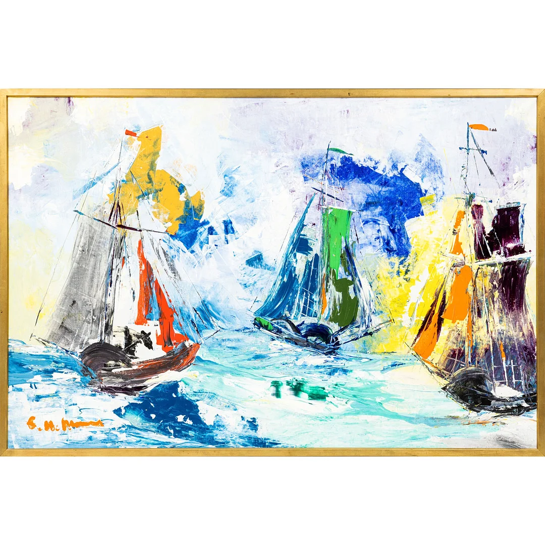 HELMUT MANTEL (född 1925); olja på duk, signerad. — Paintings — Stockholms Auktionsverk Göteborg