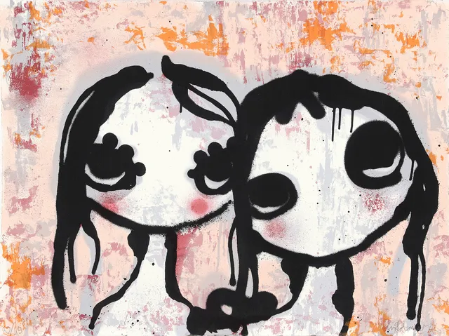 LISA RINNEVUO. "Some kind", signerad och numrerad 29/115 färgserigrafi, Beskrivning bladmått ca 58x42 cm.