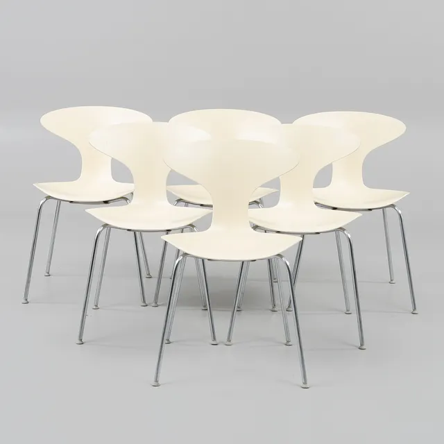 ROSS LOVEGROVE. Stolar, 6 st, "Orbit", Bernhardt Design, USA.