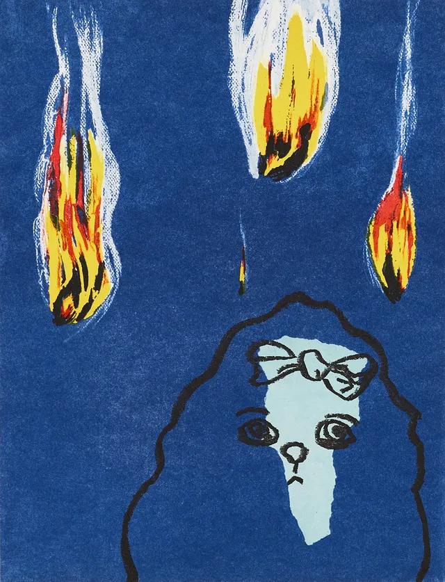MARIANNE LINDBERG DE GEER (född 1946), "What, me worry? I", monogramsignerad MLDG och numrerad 9/250, färglitografi.