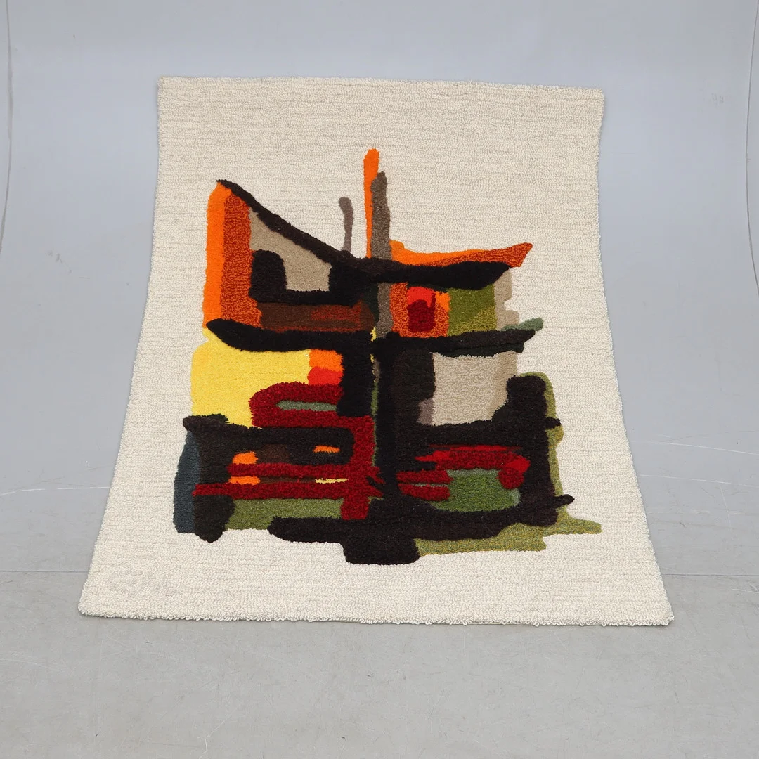 GILBERT MARKLUND. "Karusell", Bonad, Kasthall Ateljé, signerad och numrerad 7/50. — Textiles — Gomér & Andersson Norrköping