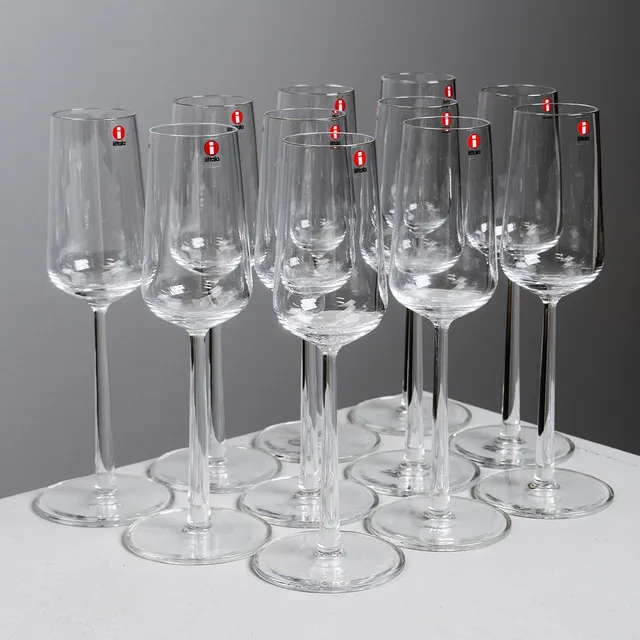 ALFREDO HÄBERLI. Champagneglas, "Essence", 11 st, Iittala, Finland.