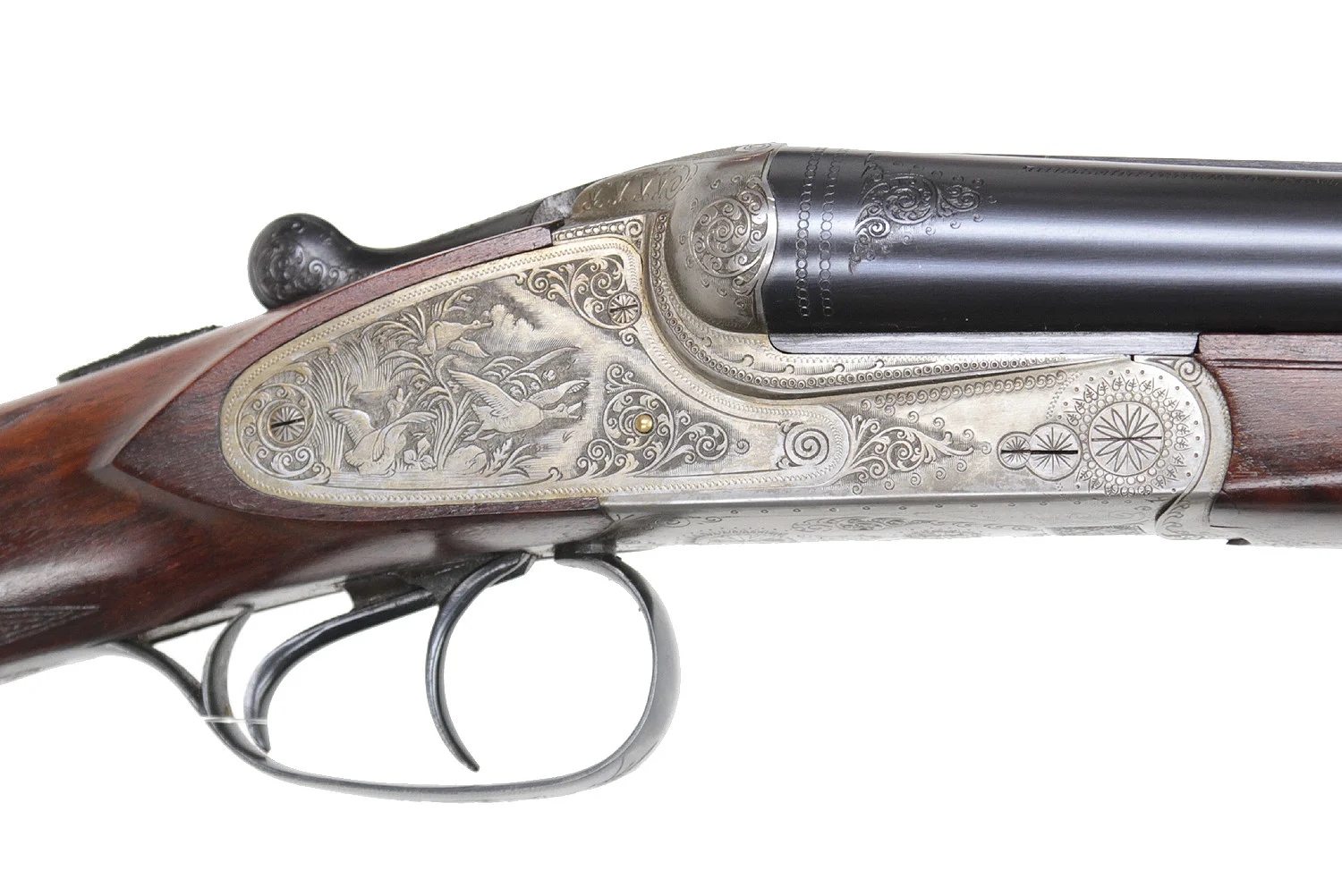 351. HAGELGEVÄR, tyskt, enkelskott, fabrikat Simson, kaliber 12/70, tillv.nr 750874. — Shotguns — Walter Borg