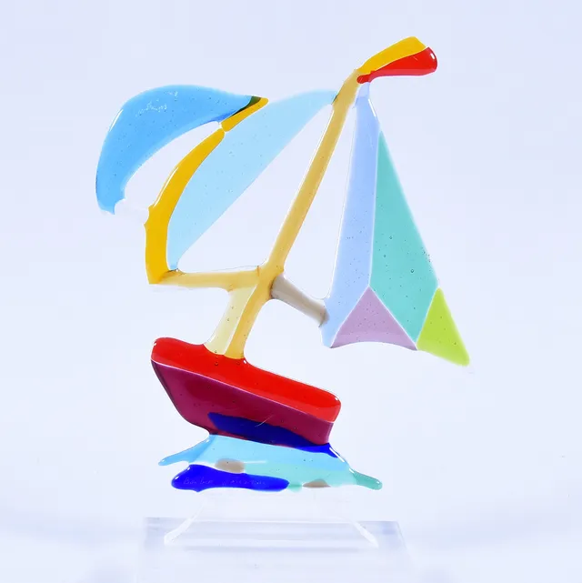 BARBRO JÖNSSON. Skulptur, glas, signerad.