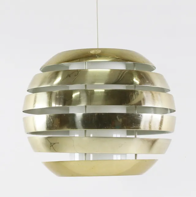 CARL THORE. Taklampa, plåt och plast, 1970-tal.