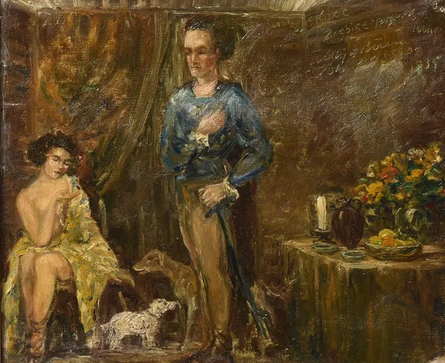 Ukendt kunstner. Olie på lærred. Signeret, 1835.