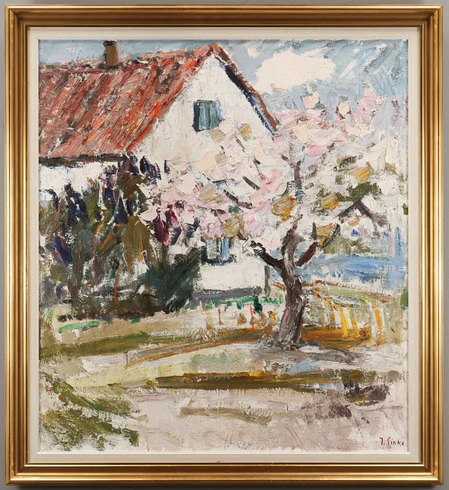 IMANTS SINKA. Landskap med villa.