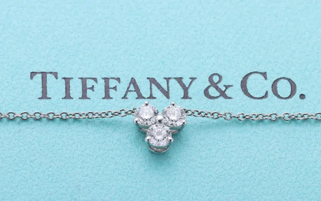 Tiffany & Co. Aria brilliant necklace in platinum, approx. 0.30 ct