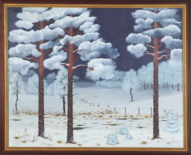 INGER RYDÉN (1944-2020). "Ödeväg", olja på duk, signerad samt daterad - 73.