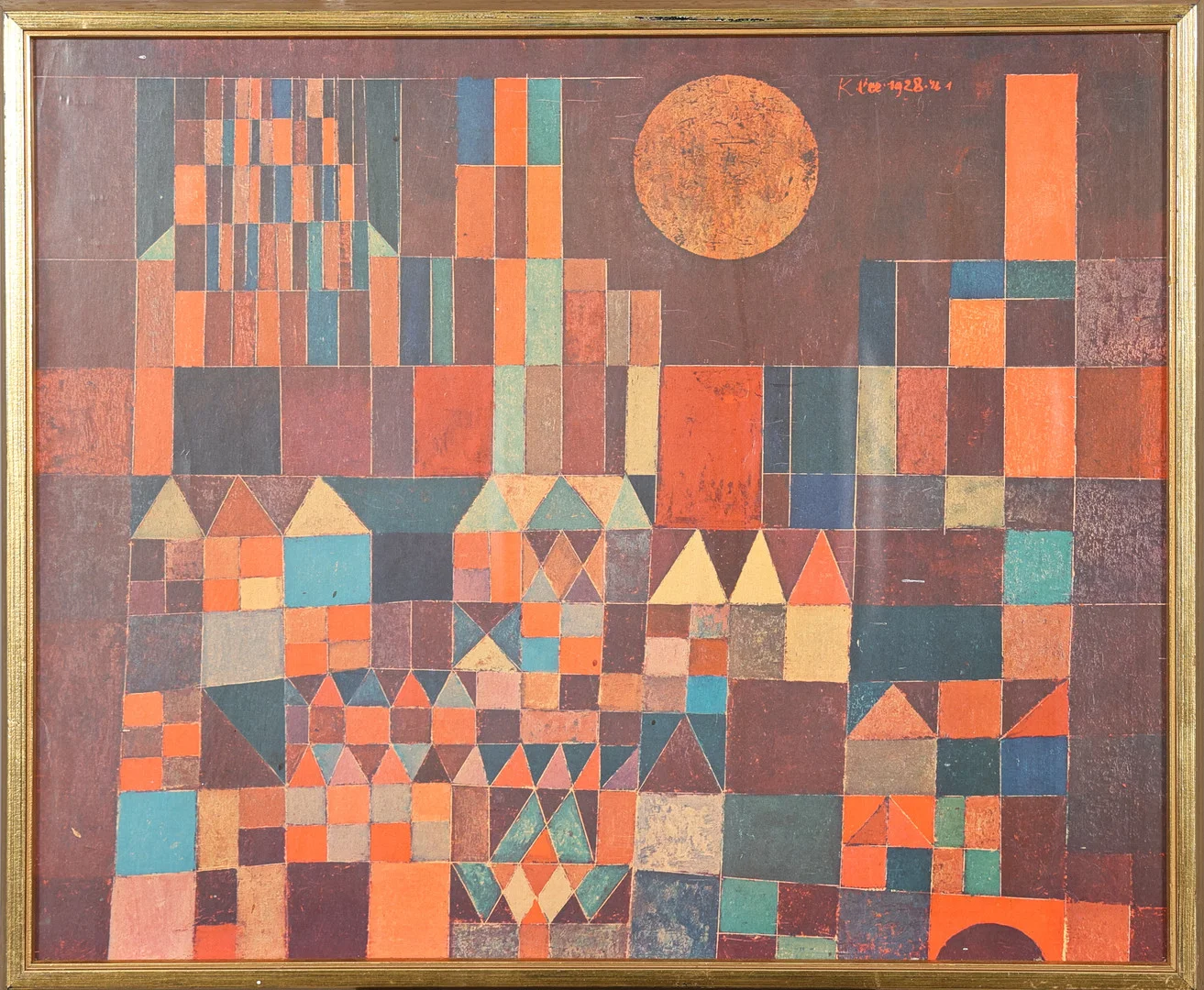PAUL KLEE. EFTER. PLANSCH "Castle an sun" 1928. — Other — Höörs Auktionshall