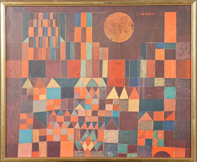 PAUL KLEE. EFTER. PLANSCH "Castle an sun" 1928.