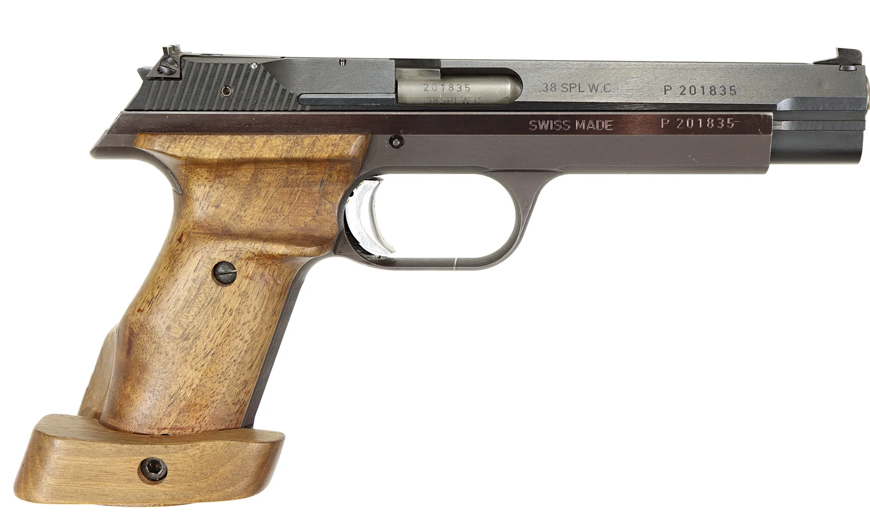 PISTOL M VÄXELSATS, fabrikat Hämmerli, modell P240, kaliber .38 Special WC, tillv.nr P201835, se-nr SE1318801. — Pistols — Walter Borg