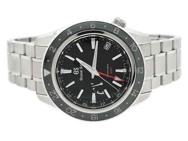 GRAND SEIKO, Spring Drive, GMT, Cal 9R66, Serie nr. 81N067, Ref nr. SBGE201, Boett nr. 9R66-0AA0, herrur, mm, stål, automatisk, safirglas, datum, 24-timmarsvisning, gångreservsindikator, originallänk, viklås, Ref nr. D315-B-F, cert, februari 2020, box, ytterkartong.