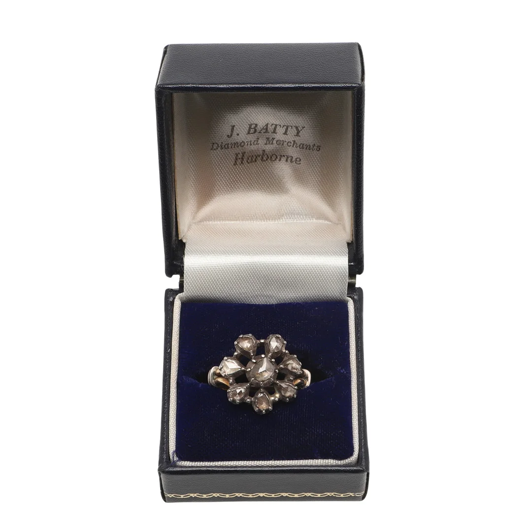 AN EARLY 19TH CENTURY ROSE DIAMOND CLUSTER RING. — Rings — Lawrences Auctioneers