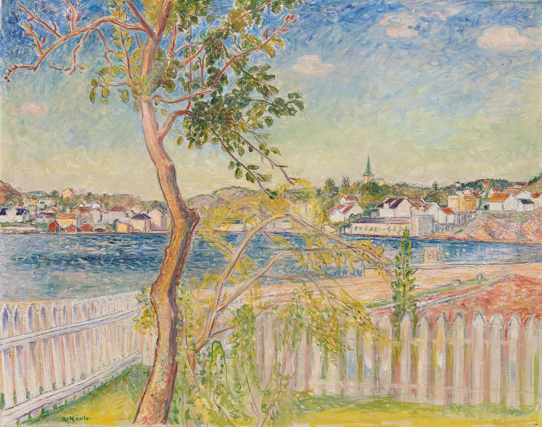 Kavli, Arne — Utsikt fra Rønnes — Kunst/Maleri — Blomqvist