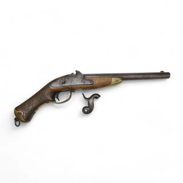 SLAGLÅSPISTOL, Sverige, m/1850 studsare för manskap vid kavalleriet, Skånska dragonregementet. (42).