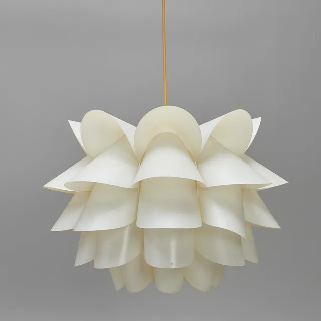TAKLAMPA, plast, 1960/70-tal.
