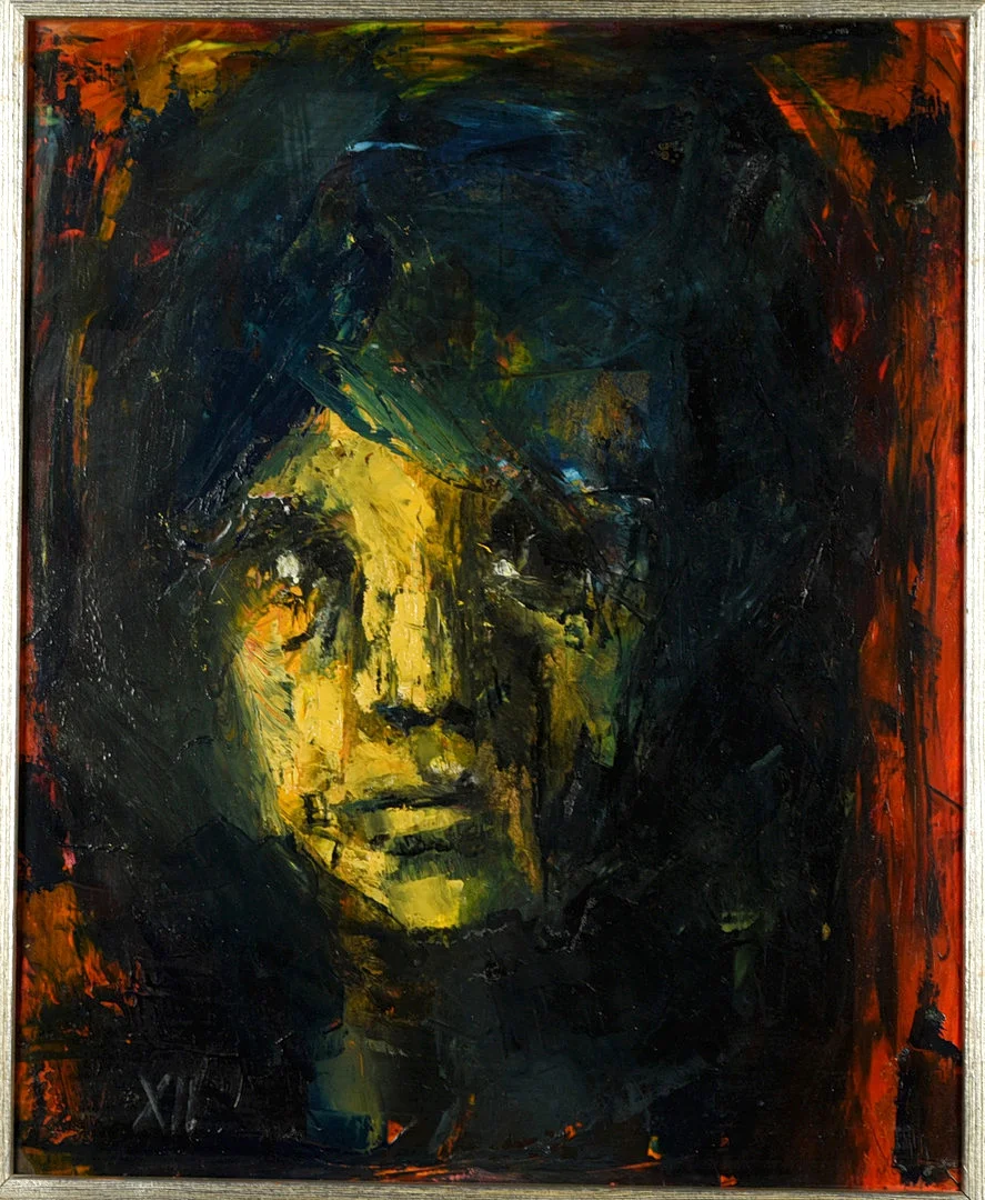 MALTE NYBERG TOLF. Olja på pannå, Porträtt, Signerad 1900-tal. — Paintings — Norrlands Auktionsverk